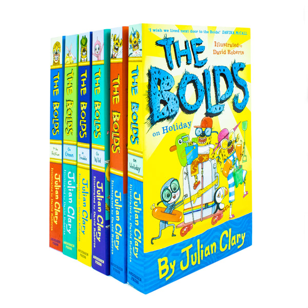 Julian Clary Bolds Series 6 Books Collection Set (The Bolds, The Bolds to The Rescue, The Bolds in Trouble, The Bolds Go Green, The Bolds Go Wild, The Bolds On Holiday)