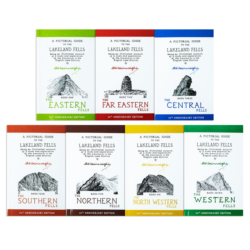 The Pictorial Guides To The Lakeland Fells 7 Books Set By Ullswater & Birk Fell