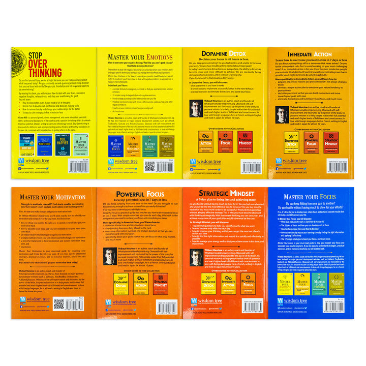 Productivity & Mastery Series By Thibaut Meurisse & Chase Hill 8 Books Collection Set
