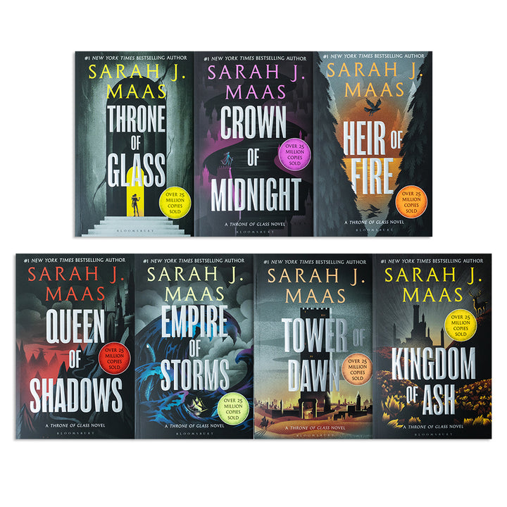 Throne Of Glass Series Sarah J Maas 7 Books Collection Set Inc Tower Of Dawn