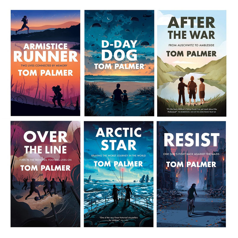 Tom Palmer Conkers Series 6 Books Collection Set (Armistice Runner, D-Day Dog, After the War, Resist,Over the Line & Arctic Star)