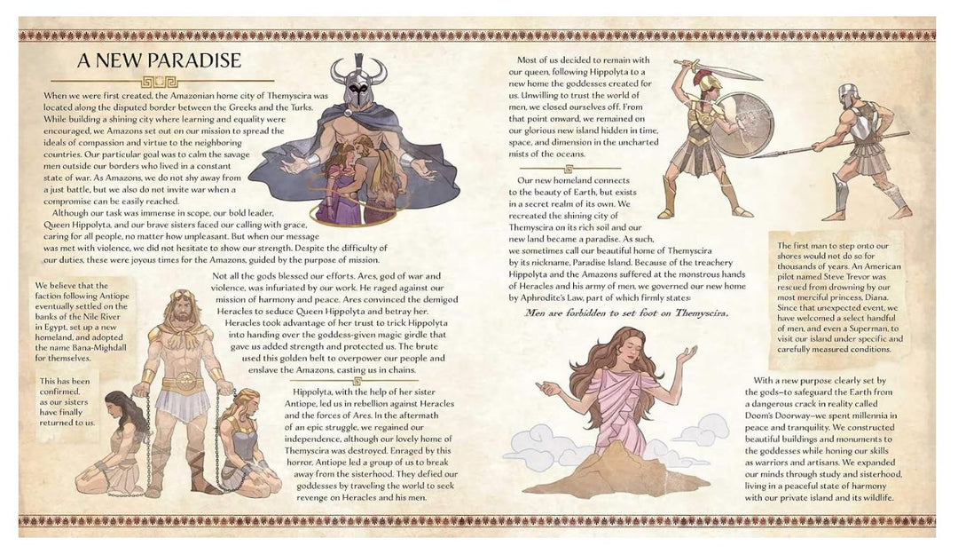 Wonder Woman: The Way of the Amazons Book by J.E. Bright | Themyscira History, Amazon Artifacts & Wonder Woman's Story | Hardcover
