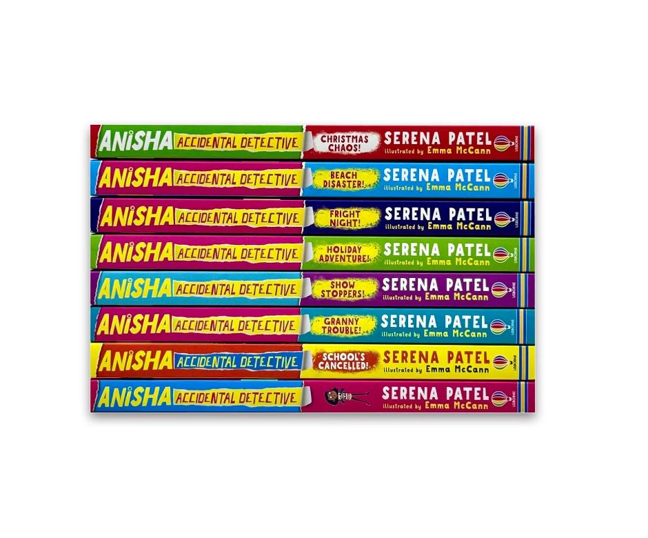Anisha Accidental Detective Series By Serena Patel 8 Books Collection Set– School's Cancelled!, Granny Trouble, Show Stoppers and More!
