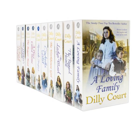 Dilly Court Series 10 Books Collection Set – Loving Family, A Place Called Home, Cinderella Sister, Mermaids Singing & More | Historical Family Saga Novels | Paperback