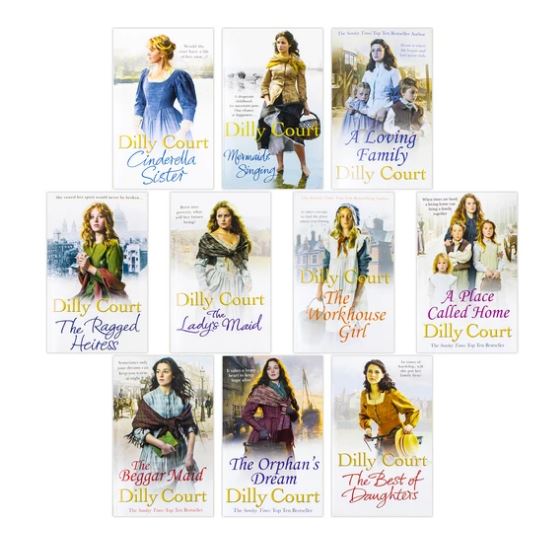 Dilly Court Series 10 Books Collection Set – Loving Family, A Place Called Home, Cinderella Sister, Mermaids Singing & More | Historical Family Saga Novels | Paperback