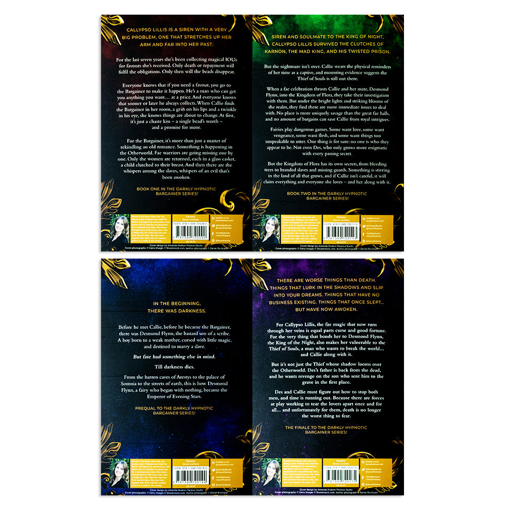 The Bargainer Series 4 Books Collection Set by Laura Thalassa: Rhapsodic, A Strange Hymn, The Emperor of Evening Stars & Dark Harmony