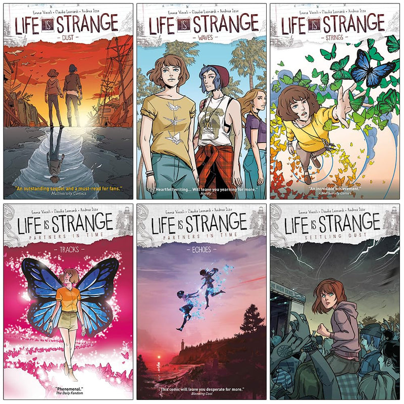 Life is Strange Series 1- 6 Book Collection Set by Emma Vieceli (Dust,Waves,Strings,Tracks,Coming Home,Settling Dust)
