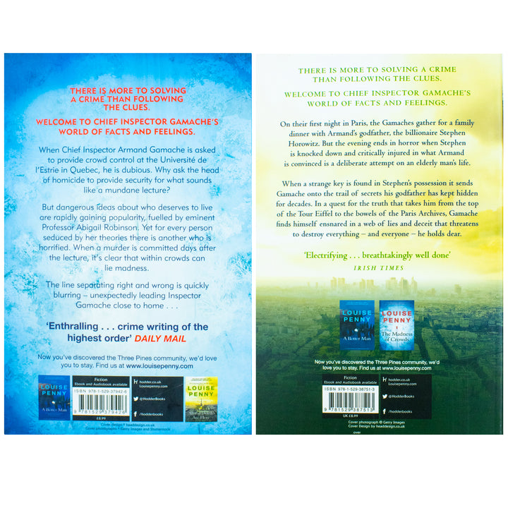 Chief Inspector Gamache 2 Book Set by Louise Penny – All the Devils Are Here & The Madness of Crowds | Crime Fiction, Murder Mystery, Thriller Series