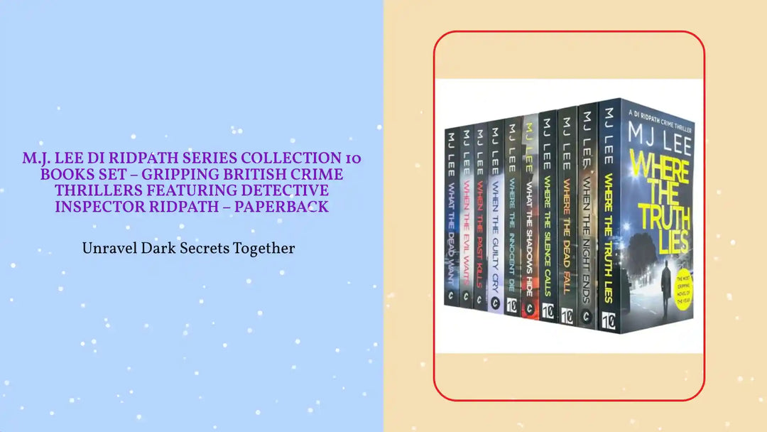 M.J. Lee DI Ridpath Series Collection 10 Books Set &ndash; Gripping British Crime Thrillers Featuring Detective Inspector Ridpath &ndash; Paperback by@Outfy