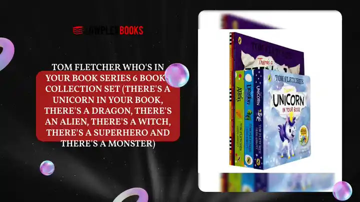 Tom Fletcher Who's In Your Book Series 6 Books Collection Set (There's a Unicorn in Your Book, There's a Dragon, There's an Alien, There's a Witch, There's a Superhero and There's a Monster) by@Outfy