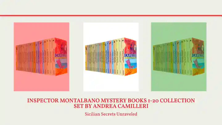 Inspector Montalbano Mystery Books 1-20 Collection Set by Andrea Camilleri by@Outfy