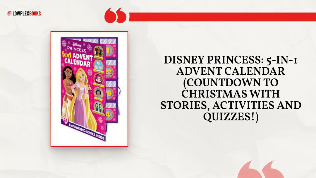 Disney Princess: 5-in-1 Advent Calendar (Countdown to Christmas with stories, activities and quizzes!) by@Outfy