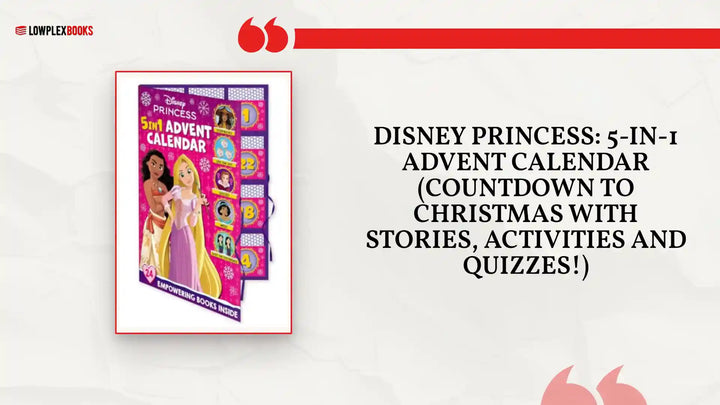 Disney Princess: 5-in-1 Advent Calendar (Countdown to Christmas with stories, activities and quizzes!) by@Outfy