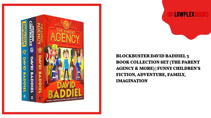 Blockbuster David Baddiel 3 Book Collection Set (The Parent Agency &amp; More) | Funny Children's Fiction, Adventure, Family, Imagination by@Outfy