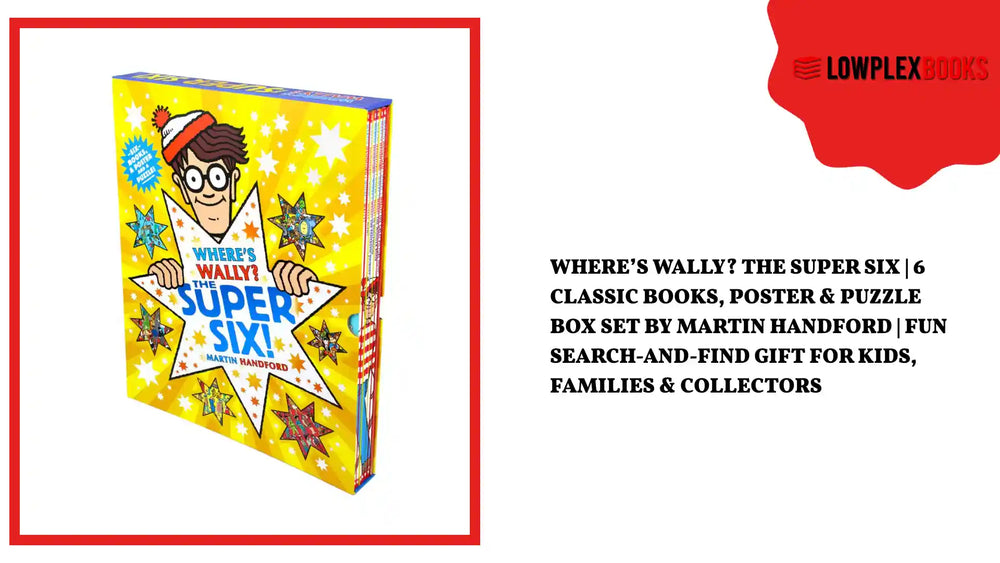 Where&rsquo;s Wally? The Super Six | 6 Classic Books, Poster &amp; Puzzle Box Set by Martin Handford | Fun Search-and-Find Gift for Kids, Families &amp; Collectors by@Outfy