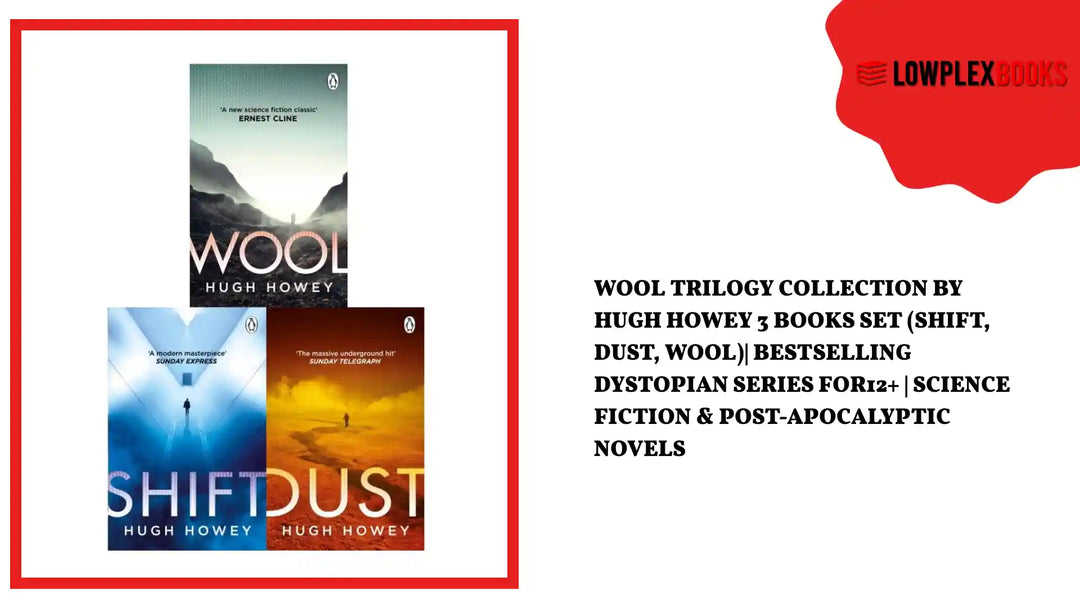 Wool Trilogy Collection by Hugh Howey 3 Books Set (Shift, Dust, Wool)| Bestselling Dystopian Series for12+ | Science Fiction &amp; Post-Apocalyptic Novels by@Outfy