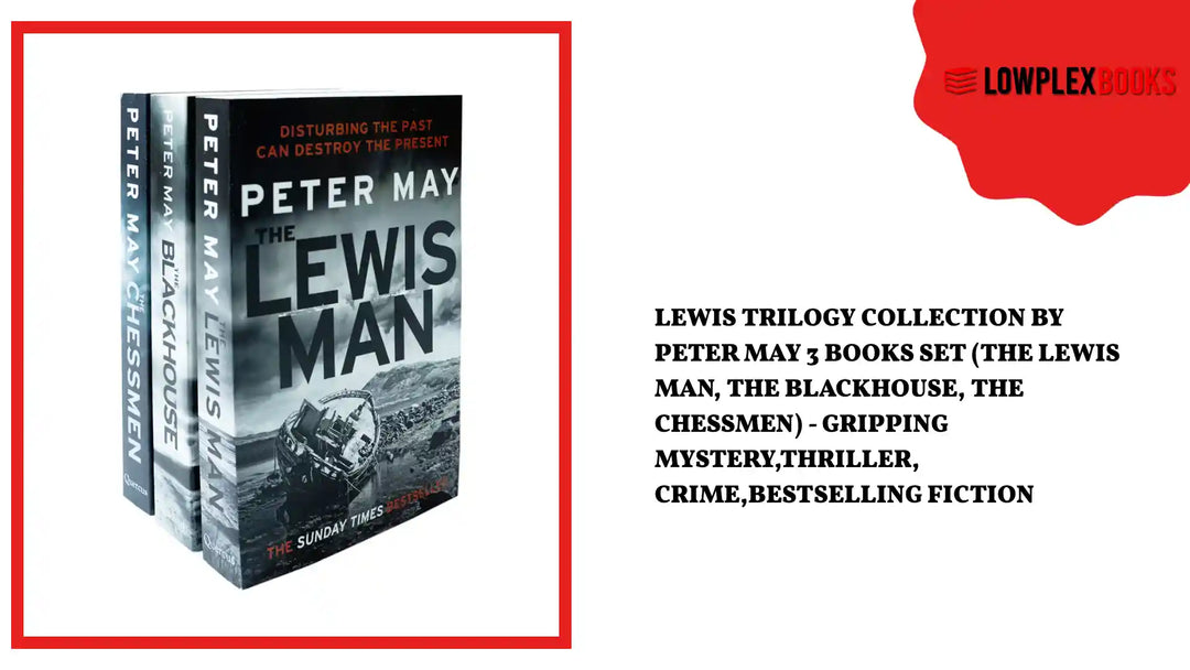Lewis Trilogy Collection by Peter May 3 Books Set (The Lewis Man, The Blackhouse, The Chessmen) - Gripping Mystery,Thriller, Crime,Bestselling Fiction by@Outfy