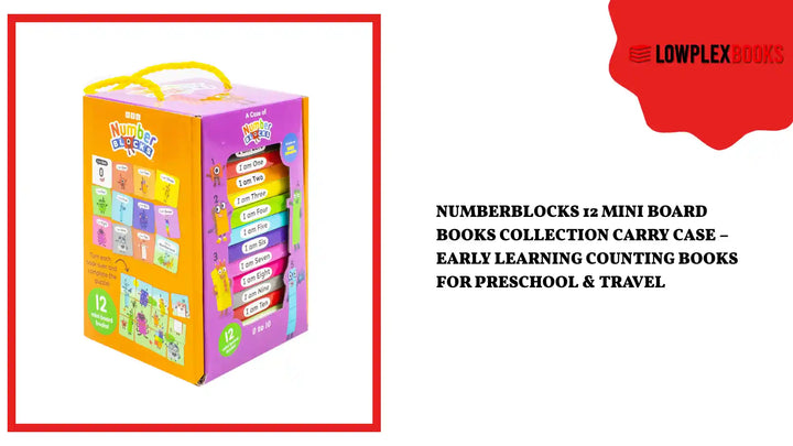 Numberblocks 12 Mini Board Books Collection Carry Case &ndash; Early Learning Counting Books for Preschool &amp; Travel by@Outfy