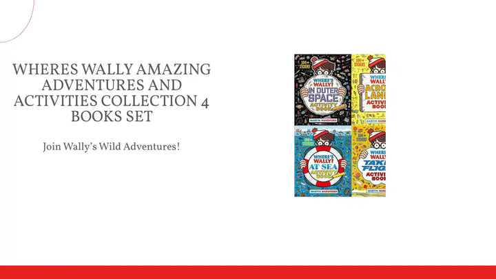 Wheres Wally Amazing Adventures and Activities Collection 4 Books Set by@Outfy