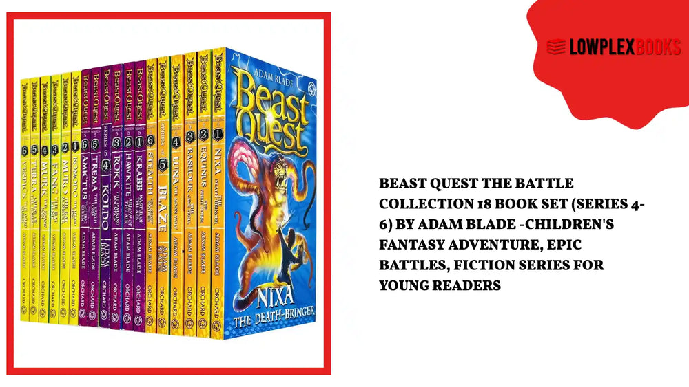 Beast Quest The Battle Collection 18 Book Set (Series 4-6) by Adam Blade -Children's Fantasy Adventure, Epic Battles, Fiction Series for Young Readers by@Outfy