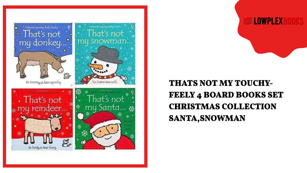 Thats Not My Touchy-Feely 4 Board Books Set Christmas Collection Santa,Snowman by@Outfy