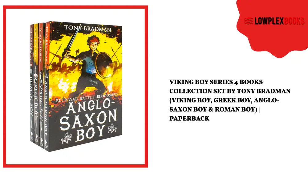 Viking Boy Series 4 Books Collection Set by Tony Bradman (Viking Boy, Greek Boy, Anglo-Saxon Boy &amp; Roman Boy) | Paperback by@Outfy