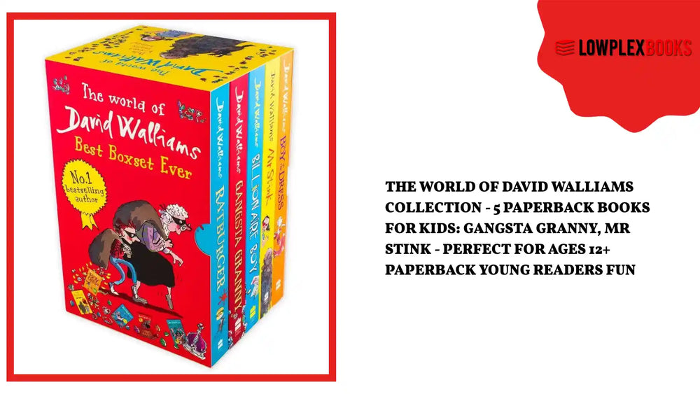 The World Of David Walliams Collection - 5 Paperback Books for Kids: Gangsta Granny, Mr Stink - Perfect for Ages 12+ Paperback young readers fun by@Outfy