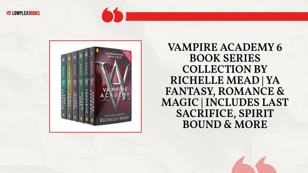 Vampire Academy 6 Book Series Collection by Richelle Mead | YA Fantasy, Romance &amp; Magic | Includes Last Sacrifice, Spirit Bound &amp; More by@Outfy