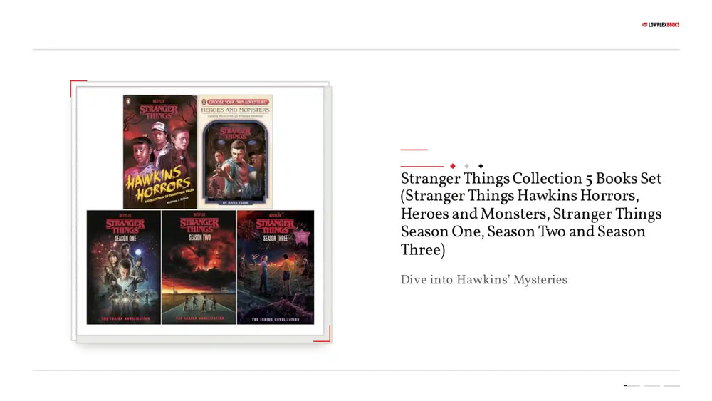 Stranger Things Collection 5 Books Set (Stranger Things Hawkins Horrors, Heroes and Monsters, Stranger Things Season One, Season Two and Season Three) by@Outfy