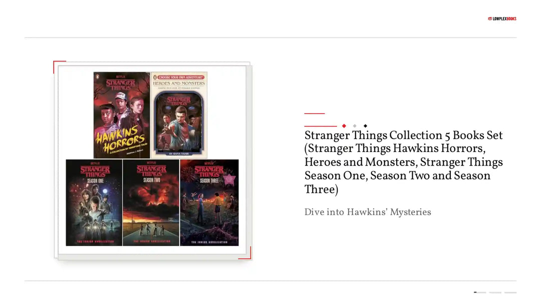 Stranger Things Collection 5 Books Set (Stranger Things Hawkins Horrors, Heroes and Monsters, Stranger Things Season One, Season Two and Season Three) by@Outfy