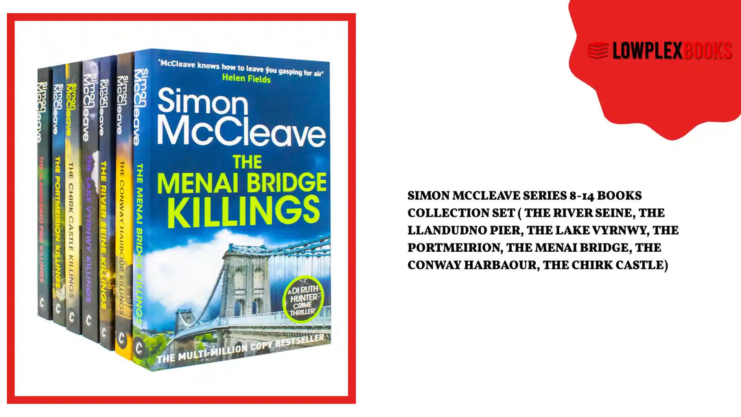Simon Mccleave Series 8-14 Books Collection Set ( The River Seine, The Llandudno Pier, The Lake Vyrnwy, The Portmeirion, The Menai Bridge, The Conway Harbaour, The Chirk Castle) by@Outfy