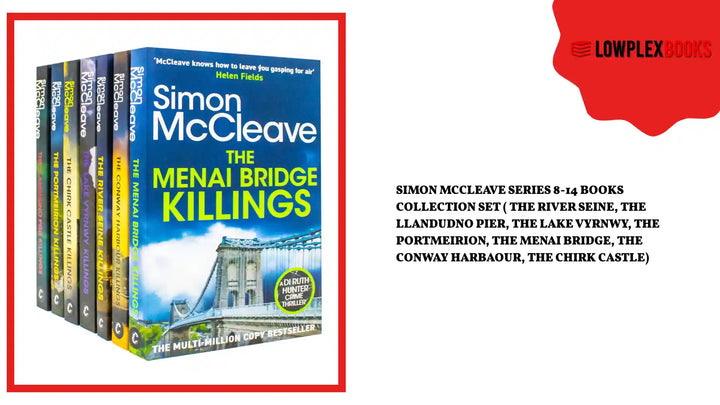 Simon Mccleave Series 8-14 Books Collection Set ( The River Seine, The Llandudno Pier, The Lake Vyrnwy, The Portmeirion, The Menai Bridge, The Conway Harbaour, The Chirk Castle) by@Outfy