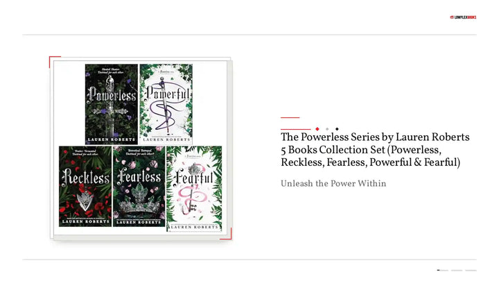 The Powerless Series by Lauren Roberts 5 Books Collection Set (Powerless, Reckless, Fearless, Powerful &amp; Fearful) by@Outfy