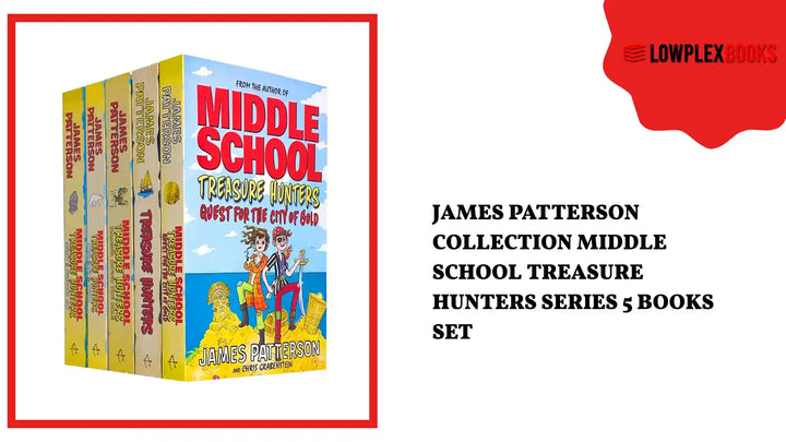 James Patterson Collection Middle School Treasure Hunters Series 5 Books Set by@Outfy