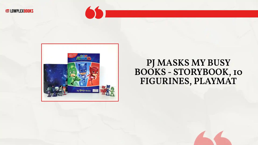 PJ Masks My Busy Books - Storybook, 10 figurines, playmat by@Outfy