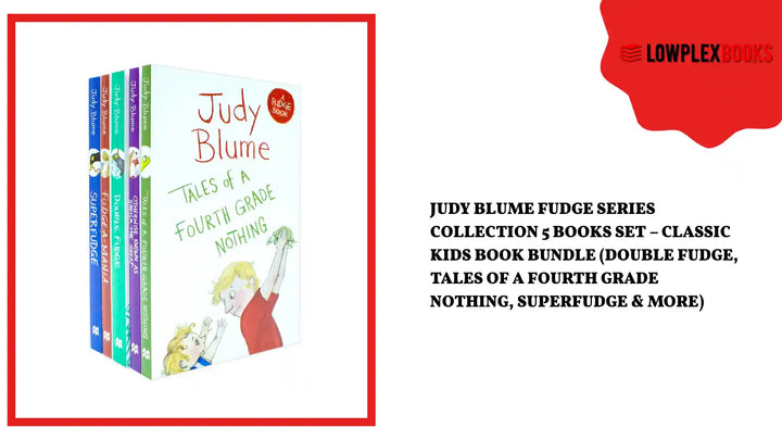 Judy Blume Fudge Series Collection 5 Books Set &ndash; Classic Kids Book Bundle (Double Fudge, Tales of a Fourth Grade Nothing, Superfudge &amp; More) by@Outfy