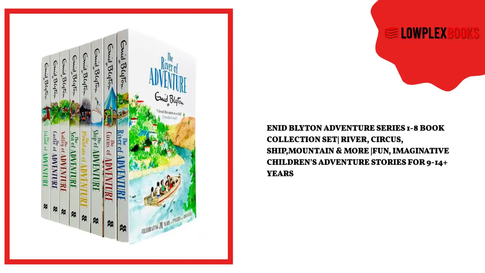 Enid Blyton Adventure Series 1-8 Book Collection Set| River, Circus, Ship,Mountain &amp; More |Fun, Imaginative Children's Adventure Stories for 9-14+ years by@Outfy