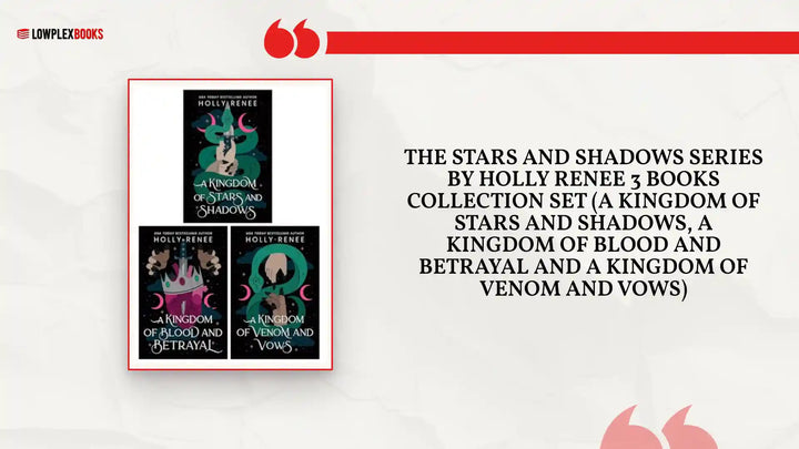 The Stars and Shadows Series by Holly Renee 3 Books Collection Set (A Kingdom of Stars and Shadows, A Kingdom of Blood and Betrayal and A Kingdom of Venom and Vows) by@Outfy