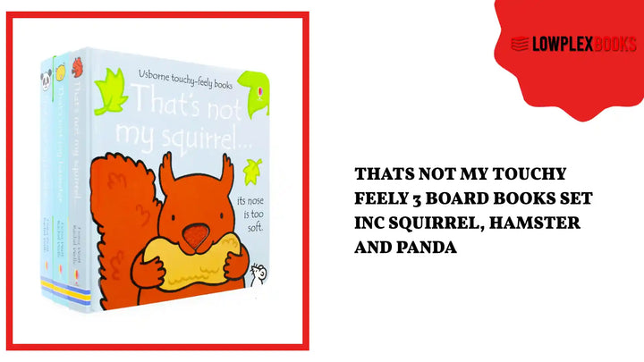 Thats Not My Touchy Feely 3 Board Books Set Inc Squirrel, Hamster and Panda by@Outfy