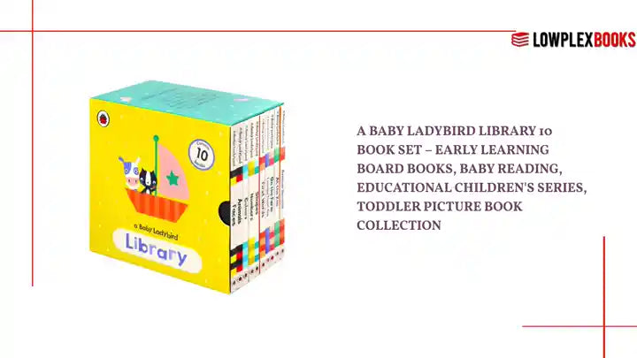 A Baby Ladybird Library 10 Book Set &ndash; Early Learning Board Books, Baby Reading, Educational Children's Series, Toddler Picture Book Collection by@Outfy