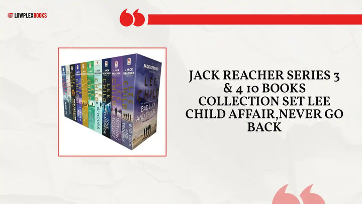 Jack Reacher Series 3 &amp; 4 10 Books Collection Set Lee Child Affair,Never Go Back by@Outfy