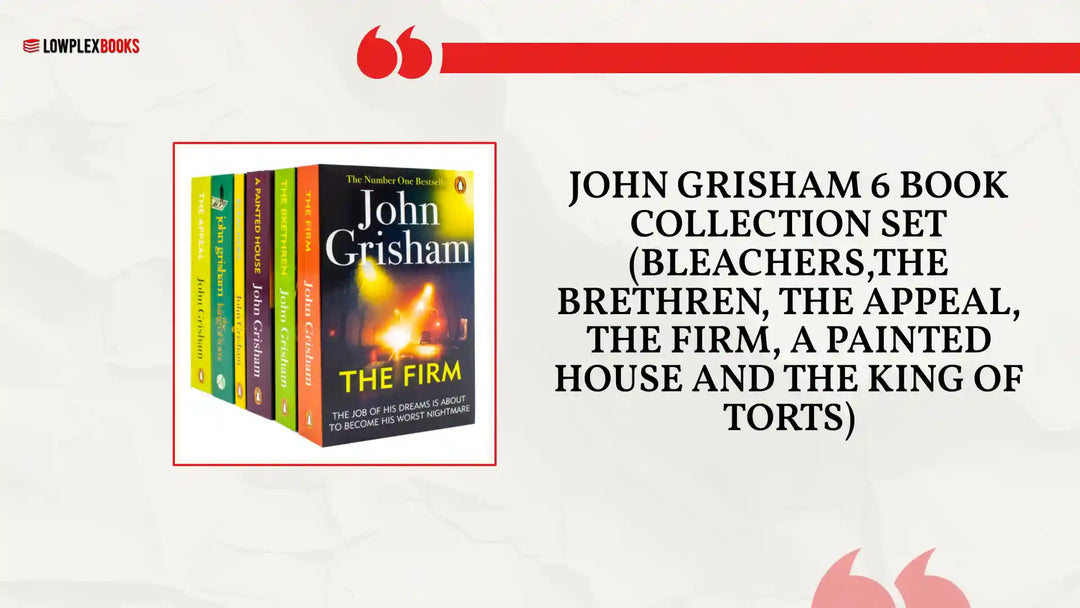 John Grisham 6 Book Collection Set (Bleachers,The Brethren, The Appeal, The Firm, A Painted House and The King Of Torts) by@Outfy