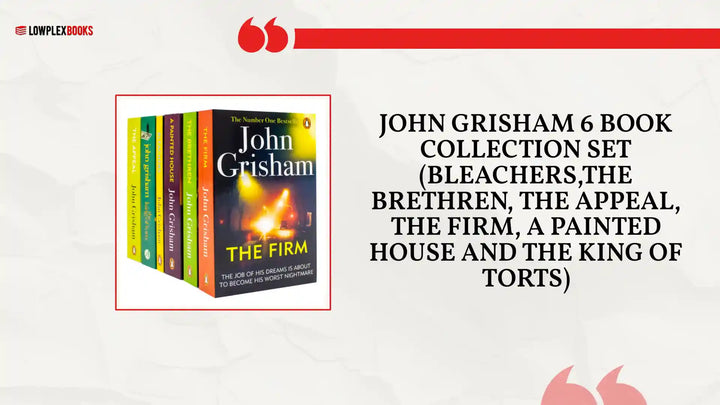 John Grisham 6 Book Collection Set (Bleachers,The Brethren, The Appeal, The Firm, A Painted House and The King Of Torts) by@Outfy