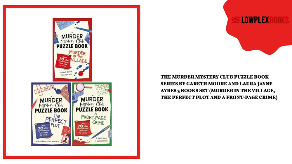The Murder Mystery Club Puzzle Book Series by Gareth Moore and Laura Jayne Ayres 3 Books Set (Murder in the Village, The Perfect Plot and A Front-Page Crime) by@Outfy