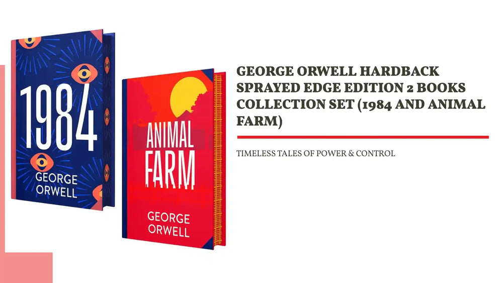 George Orwell Hardback Sprayed Edge Edition 2 Books Collection Set (1984 and Animal Farm) by@Outfy