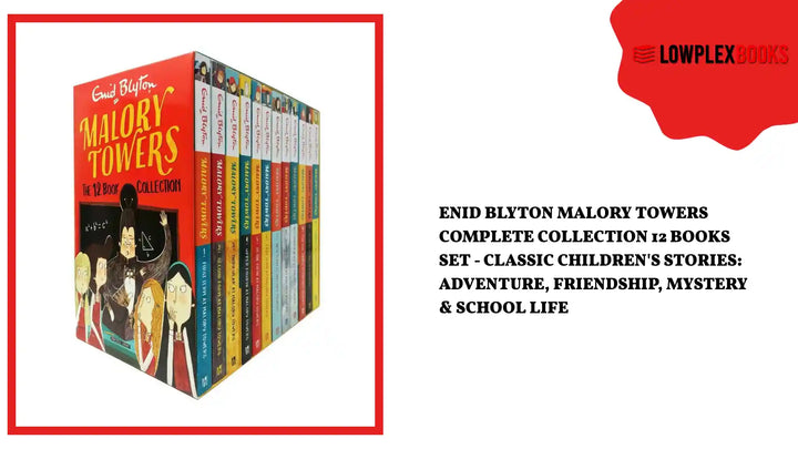 Enid Blyton Malory Towers Complete Collection 12 Books Set - Classic Children's Stories: Adventure, Friendship, Mystery &amp; School Life by@Outfy