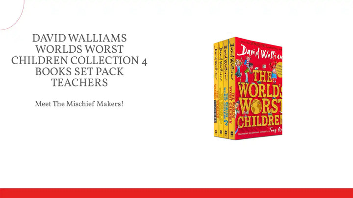 David Walliams Worlds Worst Children Collection 4 Books Set Pack Teachers by@Outfy