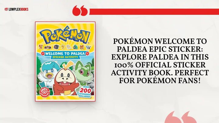 Pok&eacute;mon Welcome to Paldea Epic Sticker: Explore Paldea in this 100% Official Sticker Activity Book. Perfect for Pok&eacute;mon Fans! by@Outfy