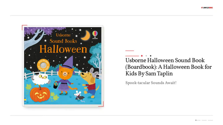 Usborne Halloween Sound Book (Boardbook): A Halloween Book for Kids By Sam Taplin by@Outfy