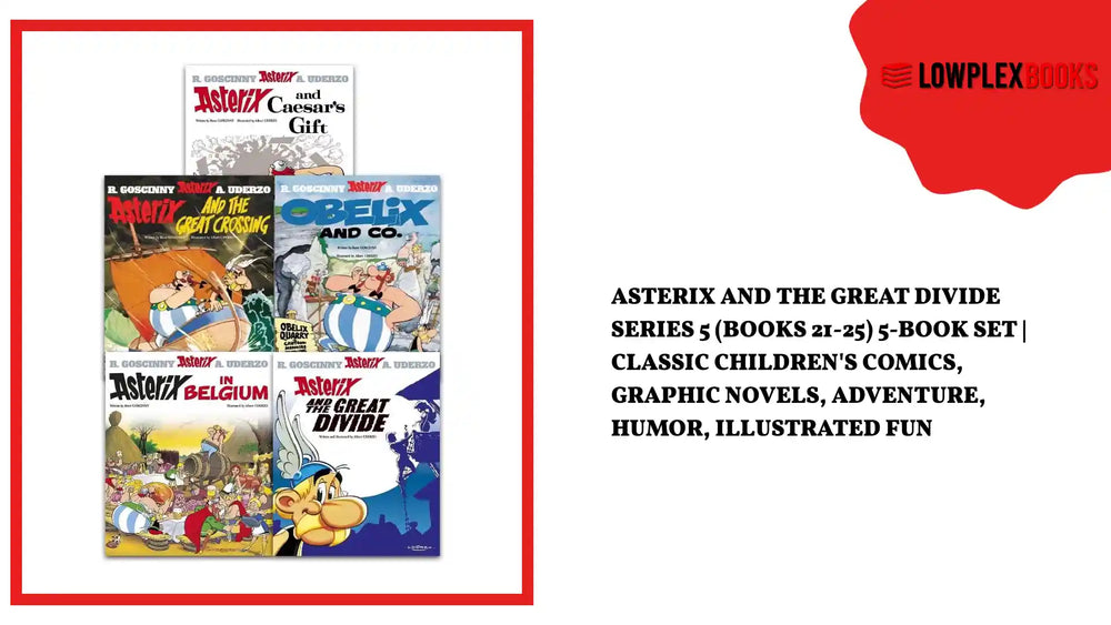 Asterix And The Great Divide Series 5 (Books 21-25) 5-Book Set | Classic Children's Comics, Graphic Novels, Adventure, Humor, Illustrated Fun by@Outfy
